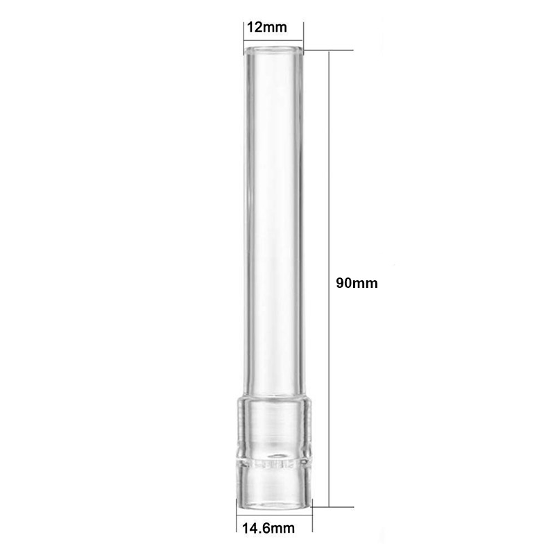 Gas feadán gloine athsholáthair 90mm díreach